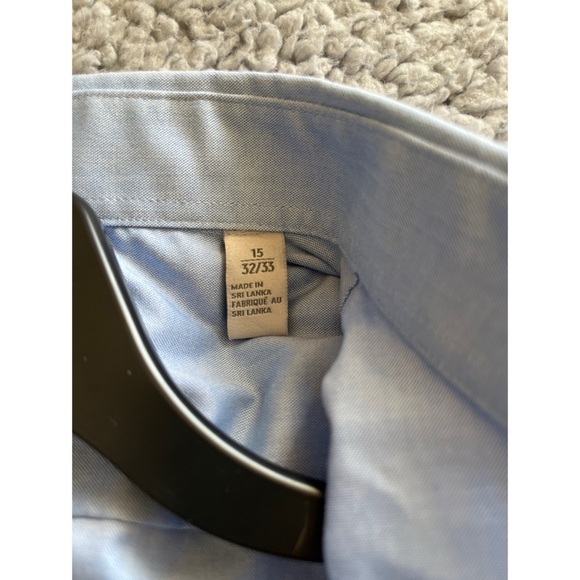 Nordstrom Rack Men’s 15 Blue Long Sleeve Button Down Dress Shirt. - Picture 6 of 6